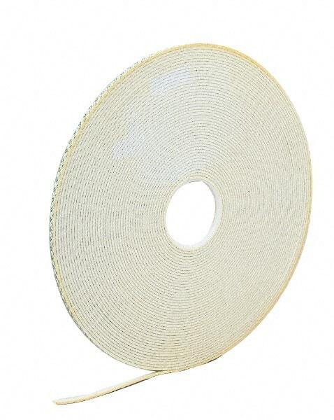 3M - 3/4" x 36 Yd Acrylic Adhesive Double Sided Tape - 1/16" Thick, Off-White, Urethane Foam Liner, Continuous Roll, Series 4016 - Apex Tool & Supply
