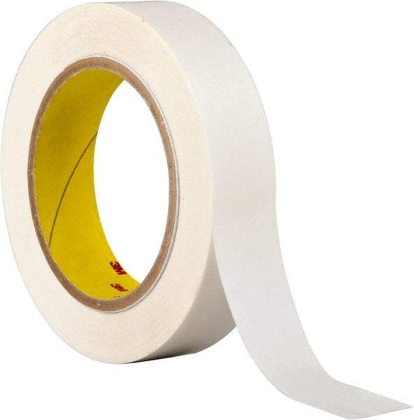 3M - 1" x 36 Yd Acrylic Adhesive Double Sided Tape - 3.9 mil Thick, Clear, Polyester Film Liner, Continuous Roll, Series 444 - Apex Tool & Supply
