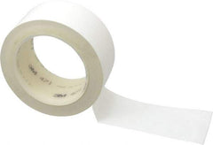 3M - White Solid Color Vinyl Tape - 2" Wide x 108' Long x 5.2 mil Thick, General Traffic - Apex Tool & Supply