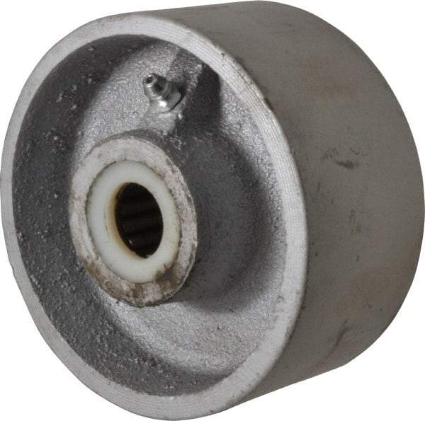 Fairbanks - 4 Inch Diameter x 2 Inch Wide, Cast Iron Caster Wheel - 1,000 Lb. Capacity, 2-3/16 Inch Hub Length, 3/4 Inch Axle Diameter, Roller Bearing - Apex Tool & Supply