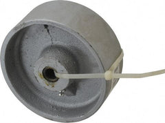 Fairbanks - 5 Inch Diameter x 2 Inch Wide, Cast Iron Caster Wheel - 1,000 Lb. Capacity, 2-3/16 Inch Hub Length, 1/2 Inch Axle Diameter, Plain Bearing - Apex Tool & Supply