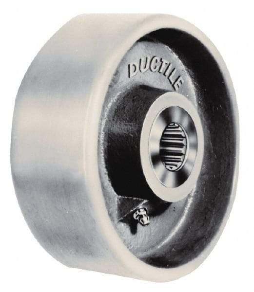 Fairbanks - 6 Inch Diameter x 2-1/2 Inch Wide, Ductile Iron Caster Wheel - 3,500 Lb. Capacity, 2-3/4 Inch Hub Length, 1 Inch Axle Diameter, Roller Bearing - Apex Tool & Supply