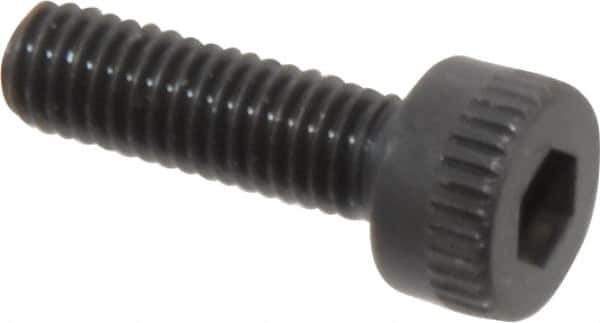 Made in USA - M3x0.50 Metric Coarse Hex Socket Drive, Socket Cap Screw - Grade 12.9 Alloy Steel, Black Oxide Finish, Fully Threaded, 10mm Length Under Head - Apex Tool & Supply