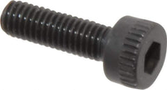 Made in USA - M3x0.50 Metric Coarse Hex Socket Drive, Socket Cap Screw - Grade 12.9 Alloy Steel, Black Oxide Finish, Fully Threaded, 10mm Length Under Head - Apex Tool & Supply