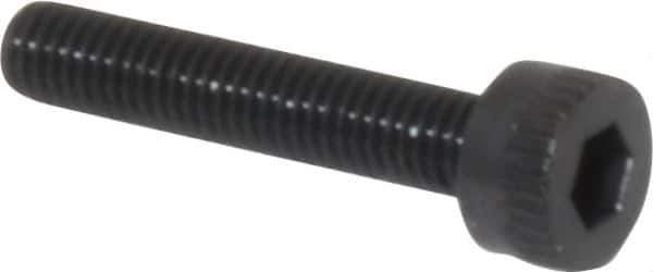 Made in USA - M3x0.50 Metric Coarse Hex Socket Drive, Socket Cap Screw - Grade 12.9 Alloy Steel, Black Oxide Finish, Fully Threaded, 16mm Length Under Head - Apex Tool & Supply