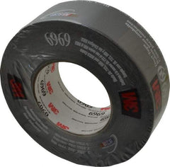 3M - 2" x 55m Black Duct Tape - 10.7 mil, Rubber Adhesive, Polyethylene Film Backing, 32 Lb/ln Tensile Strength, 200°F Max, Series 6969 - Apex Tool & Supply