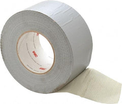 3M - 3" x 55m Silver Duct Tape - 10.7 mil, Rubber Adhesive, Polyethylene Film Backing, 32 Lb/ln Tensile Strength, 200°F Max, Series 6969 - Apex Tool & Supply