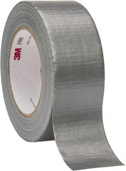 3M - 2" x 50 Yds Silver Duct Tape - 5.8 mil, Rubber Adhesive, Polyethylene Film Backing, 16 Lb/ln Tensile Strength, 200°F Max, Series 1900 - Apex Tool & Supply