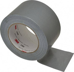 3M - 3" x 50 Yds Silver Duct Tape - 5.8 mil, Rubber Adhesive, Polyethylene Film Backing, 16 Lb/ln Tensile Strength, -65.2°F Max, Series 1900 - Apex Tool & Supply