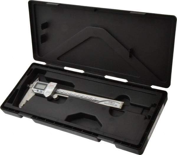 Mitutoyo - 0 to 150mm Range, 0.01mm Resolution, IP67 Electronic Caliper - Stainless Steel with 40mm Stainless Steel Jaws, 0.02mm Accuracy, SPC Output - Apex Tool & Supply
