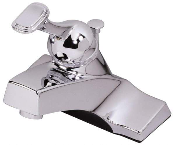 B&K Mueller - Lever Handle, Deck Plate Bathroom Faucet - One Handle, Pop Up Drain, Standard Spout - Apex Tool & Supply
