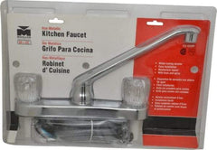 B&K Mueller - Deck Plate Mount, Kitchen Faucet with Spray - Two Handle, Knob Handle, Standard Spout - Apex Tool & Supply