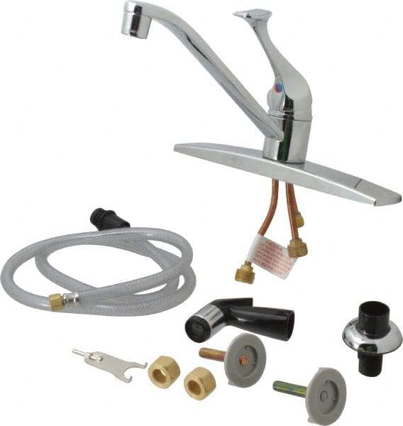 B&K Mueller - Deck Plate Mount, Kitchen Faucet without Spray - One Handle, Lever Handle, Standard Spout - Apex Tool & Supply