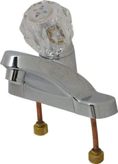 B&K Mueller - Knob Handle, Deck Plate Bathroom Faucet - One Handle, No Drain, Standard Spout - Apex Tool & Supply