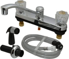 B&K Mueller - Deck Plate Mount, Kitchen Faucet with Spray - Two Handle, Knob Handle, Standard Spout - Apex Tool & Supply