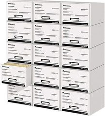 UNIVERSAL - 15 Compartment, 14 Inch Wide x 25-1/2 Inch Deep x 11-1/2 Inch High, File Storage Box - Plastic, White - Apex Tool & Supply
