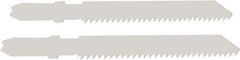 Disston - 3-1/2" Long, 12 Teeth per Inch, Bi-Metal Jig Saw Blade - Toothed Edge, 0.06" Thick, U-Shank, Raker Tooth Set - Apex Tool & Supply