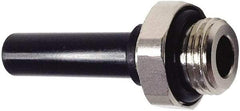 Legris - 10mm Outside Diam, 3/8 BSPP, Nickel Plated Brass Push-to-Connect Tube Male Standpipe - 290 Max psi, Tube to Male BSPP Connection, Nitrile O-Ring - Apex Tool & Supply