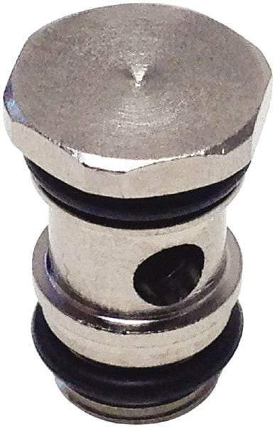 Legris - 1/8" Outside Diam, 1/8 BSPP, Nickel Plated Brass Push-to-Connect Tube Single Banjo Bolt - 290 Max psi, Tube to Male BSPP Connection, Buna-N O-Ring - Apex Tool & Supply