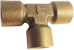 Legris - 3/4 Female Thread, Brass Industrial Pipe Female Tee - FBSPP, 3,626 psi - Apex Tool & Supply
