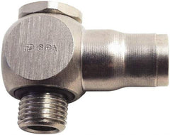 Legris - 4mm Outside Diam, 1/8 BSPP, Nickel Plated Brass Push-to-Connect Tube Single Banjo - 435 Max psi, Tube to Male BSPP Connection, FKM O-Ring - Apex Tool & Supply