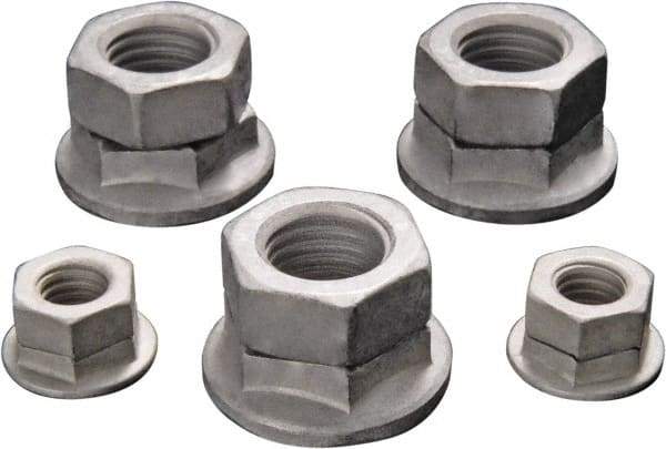 DISC-LOCK - 3/8-16 UNC Grade 8 Steel Free Spinning Hex Lock Nut - Magni 565 Finish - Apex Tool & Supply