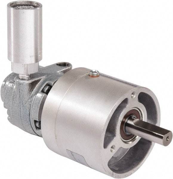 Gast - 0.32 hp Reversible Face Air Actuated Motor - 15:1 Gear Ratio, 350 Max RPM, 1.38" Shaft Length, 1/2" Shaft Diam - Apex Tool & Supply