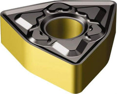 Sandvik Coromant - WNMG432 KM Grade 3225 Carbide Turning Insert - 80° Trigon, 1/2" Inscr Circle, 3/16" Thick, 1/32" Corner Radius - Apex Tool & Supply
