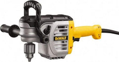 DeWALT - 1/2" Keyed Chuck, 330 & 1,300 RPM, End Handle Electric Drill - 11 Amps, 120 Volts, Reversible, Includes Chuck Key with Holder & 2-Position Side Handle - Apex Tool & Supply