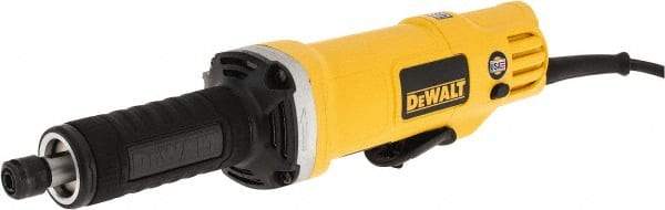 DeWALT - 1/4 Inch Collet, 25,000 RPM, Inline, Electric Die Grinder - 120 Volt, 0.4425 Hp, 4.2 Amp, 6.5 Ft. Long Cord - Apex Tool & Supply