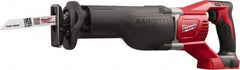 Milwaukee Tool - 18V, 0 to 3,000 SPM, Cordless Reciprocating Saw - 1-1/8" Stroke Length, 19" Saw Length, Lithium-Ion Batteries Not Included - Apex Tool & Supply