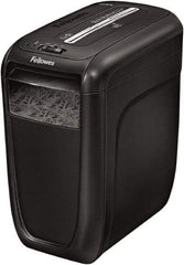 FELLOWES - 5/32 x 1-1/2" Strip, Cross Cut Manual Shredder - 14-5/8" Long x 9.2" Wide x 16" High, Level 3 Security, 6 Gal Wastebasket - Apex Tool & Supply