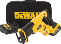 DeWALT - 20V, 0 to 2,900 SPM, Cordless Reciprocating Saw - 1-1/8" Stroke Length, 14" Saw Length, 1 Lithium-Ion Battery Included - Apex Tool & Supply