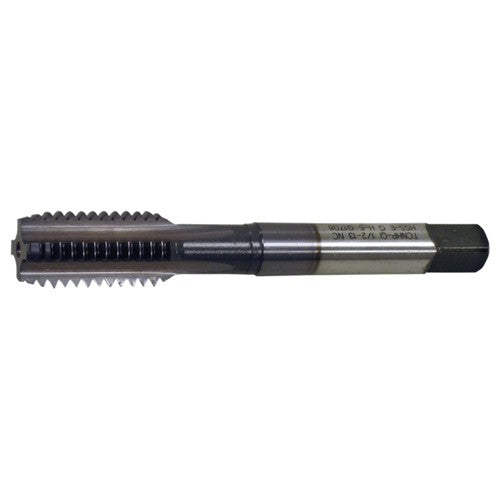 M12x1.75 4 Flute D6 HSS (M4) CNC For Cast Iron & Harder Materials Straight Flute Tap- TiCN - Exact Industrial Supply