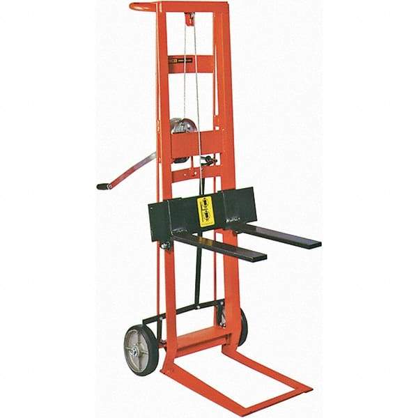 Wesco Industrial Products - 750 Lb Capacity, 40" Lift Height, Manual Winch Manually Operated Lift - Apex Tool & Supply