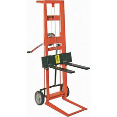 Wesco Industrial Products - 750 Lb Capacity, 40" Lift Height, Manual Winch Manually Operated Lift - Apex Tool & Supply