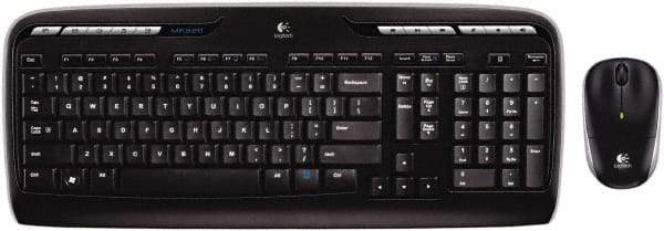 Logitech - Black Keyboard/Mouse - Use with Windows XP, Vista, 7, 8 - Apex Tool & Supply