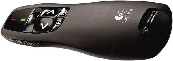 Logitech - Black Wireless Presenter - Use with Windows XP, Vista, 7, 8 - Apex Tool & Supply