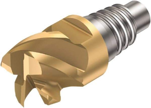 Sandvik Coromant - 316-SM Grade 1030 Carbide End Milling Tip Insert - 3 Flutes, 12mm Cutting Diam, 6.5mm Depth of Cut, 14.5mm Extension, 0.0197" Cnr Rad, 50° Helix - Apex Tool & Supply