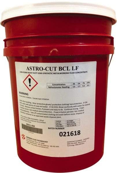 Monroe Fluid Technology - 5 Gal Pail Cutting & Grinding Fluid - Semisynthetic - Apex Tool & Supply