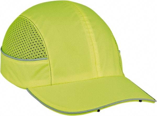 Ergodyne - Nylon Bump Cap with LED Lights - Adjustable Locking Strap, Vented, Lime - Apex Tool & Supply