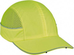 Ergodyne - Nylon Bump Cap with LED Lights - Adjustable Locking Strap, Vented, Lime - Apex Tool & Supply