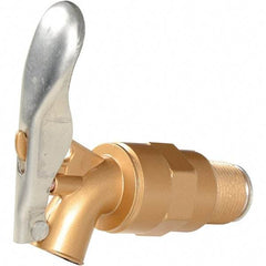 Vestil - 3/4" NPT Aluminum Adjustable Drum Faucet - 4" Long Extension - Apex Tool & Supply