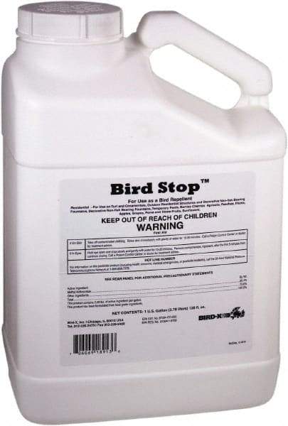 Bird-X - 1 Gal Liquid Bird Repellent - Targets Geese, Pigeons, Sparrows, Starlings, Gulls, Ducks - Apex Tool & Supply