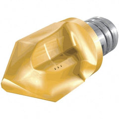 Iscar - MM HCD Grade IC908 Carbide Chamfer Milling Tip Insert - TiAlN Finish, 2 Flutes, 20mm Cutting Diam, 18.2mm Depth of Cut, 24.7mm Extension - Apex Tool & Supply