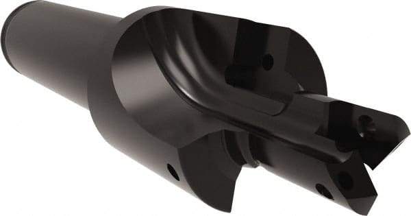 Allied Machine and Engineering - ISO 11926-1, MS 16142, SAE J1926-1 Standard, 1/2-20" Thread, 5 Tube Dash Number, 12° Porting Angle, 29/64" Pilot Diam, 5/8" Shank Diam, Indexable Spade Blade Insert Porting Tool - 2 Porting Inserts, 3.652" Overall Length - Apex Tool & Supply