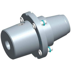 Exsys-Eppinger - PRECI-FLEX Straight Shank with Weldon Flat 3/8" Hole End Mill Holder/Adapter - 3/8" Nose Diam, 40mm Projection, Through Coolant - Exact Industrial Supply