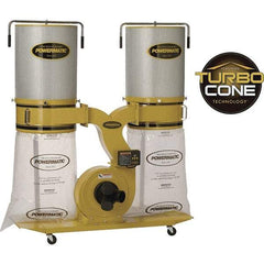 Jet - 230/460 Volt Dust Collector - 236 CFM Air Flow, 11.31" Static Pressure Water Level - Apex Tool & Supply