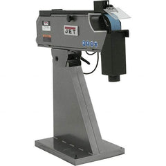 Jet - 79" Long x 3" Wide Belt Grinder - 4 hp, 220 Volts - Apex Tool & Supply