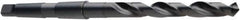 DORMER - 18.25mm, 2MT 118° Point High Speed Steel Taper Shank Drill Bit - Oxide Finish, 135mm Flute Length, 233mm OAL, Spiral Flute, Series A130 - Apex Tool & Supply